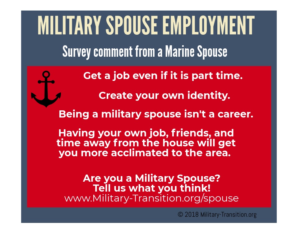 marine wife employment